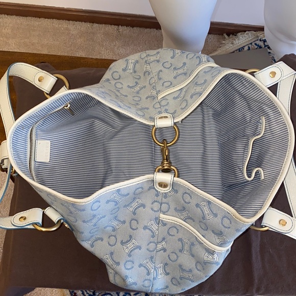 Authentic CELINE Bag Tote Denim Vintage EXCL.! - Picture 13 of 16